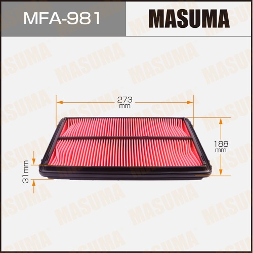 Фильтр воздушный Honda Accord 97-01 MASUMA MFA-981