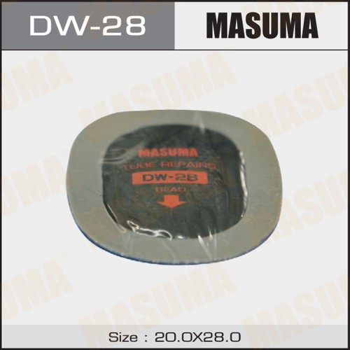 Заплатки для камер 28 x 20 мм холодная вулканизация 10 шт. MASUMA DW-28