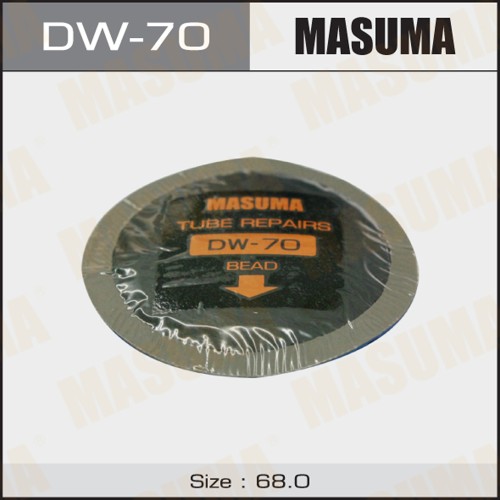 Заплатки для камер D=68 мм холодная вулканизация 5 шт.MASUMA DW-70