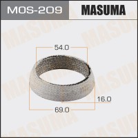 Кольцо глушителя 54 x 69 x 16 MASUMA MOS209