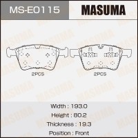 Колодки тормозные MASUMA MSE0115 A1644201320,A1644202520