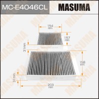 Фильтр салона MASUMA MCE4046CL угольный PEUGEOT/ 207/ V1400, V1600 06- (1/40)