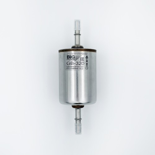 Фильтр топливный на инжектор ВАЗ 2110 н/образца, 2123 без резьбы/GM Lacetti 04-, Aveo, Kalos, Nubira GB320