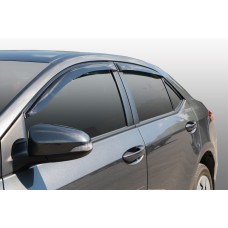 Дефлекторы на боковые стекла Toyota Corolla (E160) cедан 2013 накладные 4 шт. Corsar DEF00411