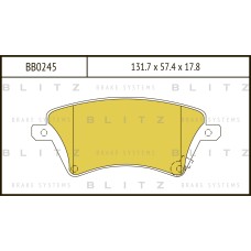 Колодки тормозные BLITZ BB0245