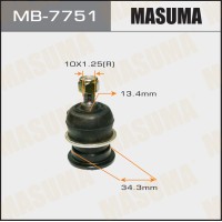 Шаровая опора Mitsubishi Galant 92-04, Eclipse 95-00 верхняя MASUMA MB-7751