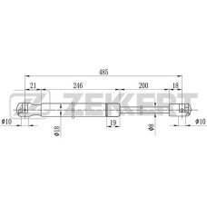 Амортизатор багажника ZEKKERT GF1101 Ford Focus II 04-