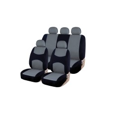Чехлы Kraft универсальные на автомобильные сиденья,комплект "CASUAL", полиэстер, черно-серые KT 835611