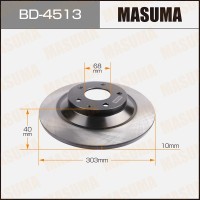 Диск тормозной Mazda CX-5 (KF, KE, GH) 11-17 задний MASUMA BD-4513