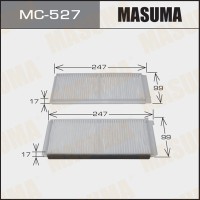 Фильтр салона Mazda (DE) 2 07- Masuma MC-527
