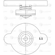 Крышка радиатора Hyundai; Kia; Toyota; Nissan; Mazda 1.1 bar (большой клапан) Luzar LL 1905