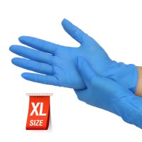 Перчатки нитриловые голубые XL (упаковка 100 шт.)