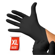 Перчатки нитриловые черные ХL (упаковка 100 шт.)
