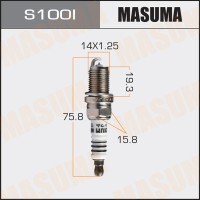 Свеча зажигания MASUMA Iridium S100I (IK16; BKR5EIX-11, DIFR5C11)