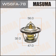 Термостат Subaru Forester 97-08, Impreza 93-, Legacy 89-, Outback 96-, Tribeca 07-14 Masuma W56FA-78