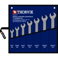 Набор ключей рожковых 7 пр. 6-27 мм сумка Thorvik OEWS007