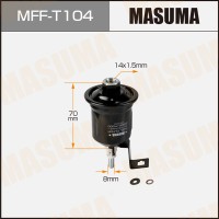 Фильтр топливный Toyota Ipsum 96-01, Nadia 98-, Gala 98-04 (3SFE, 1AZFSE) MASUMA MFF-T104