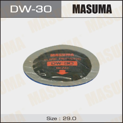 Заплатки для камер D=29 мм холодная вулканизация 10 шт. MASUMA DW-30