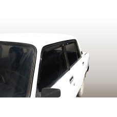 Дефлекторы на боковые стекла ВАЗ 2105-2107 накладные неломающиеся 4 шт. Voron Glass