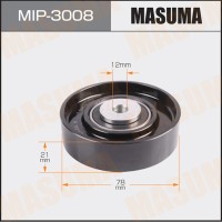 Ролик приводного ремня Mitsubishi Colt 04-12 (4G15,4G15T,4G19) натяжной Masuma MIP-3008