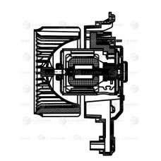 Двигатель отопителя LUZAR LFh08120 Optima IV (15-)