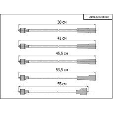 Провода в/в ВАЗ 2101 силиконовые Cargen 2101-3707080