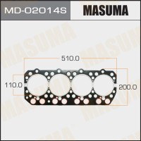 Прокладка ГБЦ Nissan (FD42, FD45), пятислойная (металл-эластомер) H=1,40 Masuma MD-02014S