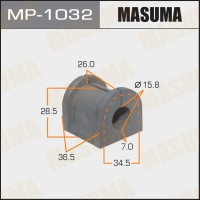 Втулка стабилизатора Mitsubishi Outlander (CU) 03-09 заднего D=15.8 MASUMA MP-1032