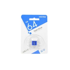 Флэш USB 64Gb Smart Buy Lara Blue с колпачком