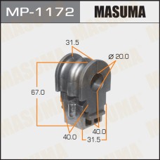 Втулка стабилизатора Nissan Micra 07-, Bluebird 05-, Note 06- переднего D=20 MASUMA MP-1172