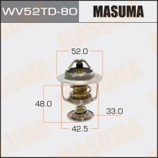 Термостат Toyota Yaris/Vitz 99-, Platz 99- MASUMA WV52TD-80