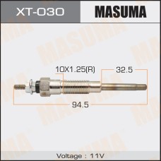 Свеча накала MASUMA Toyota (1N-T, 5L) XT-030