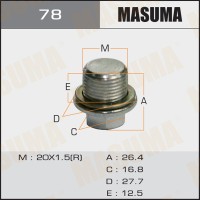 Болт слива масла M20 x 1.5 КПП Subaru; Toyota; Mitsubishi MASUMA