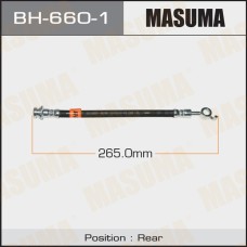 Шланг тормозной Nissan Qashqai (J10) 06-14 задний MASUMA правый BH-660-1