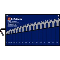 Набор ключей дюймовых комбинированных 16 пр. 1/4" - 1-1/4" сумка Thorvik CWIS0016