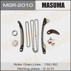 Комплект цепи ГРМ Nissan Qashqai (J10) 10-, Juke 10-, Note (E12) 14-, Tiida 15- (HR15, HR16) Masuma MGR-2010