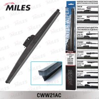 Щетка стеклоочистителя зимняя MILES 21"/530 мм крюк 9x3/9x4 (подходят преходники) CWW21AC