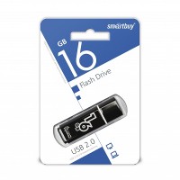 Флэш USB 16Gb Smart Buy Glossy series Black