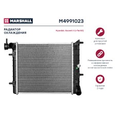 Радиатор охлаждения Hyundai Accent (ТагАЗ) МКПП Marshall M4991023