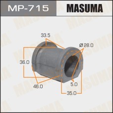 Втулка стабилизатора Honda CR-V II 01-, FR-V 04-, Stream 01- переднего Masuma MP-715
