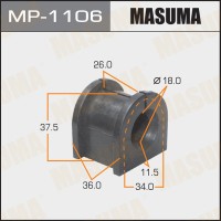 Втулка стабилизатора Mitsubishi ASX 10-, Lancer (CY) 07- заднего D=18 MASUMA MP-1106