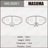 Колодки тормозные Nissan Maxima (A32, A33) 95-04 передние MASUMA MS-2261