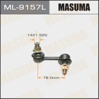 Стойка стабилизатора Mitsubishi Pajero (V80, V90) 07- переднего MASUMA левая ML-9157L