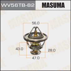 Термостат Toyota Avensis (T250, T270) 03-, Corolla (E100, E150), RAV 4 MASUMA WV56TB-82