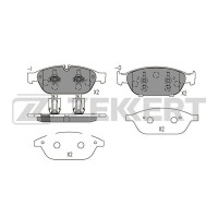 Колодки тормозные Audi A6 II, IV 10-, A7 10-, A8 III 09- передние дисковые (GDB1897) Zekkert BS-2425