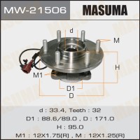 Ступица Infiniti QX56 04-10 задняя MASUMA MW-21506