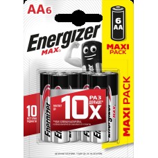 Батарейка LR06 Energizer (AA-пальчиковые) 6 шт. Max