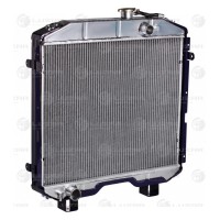 Радиатор охлаждения ПАЗ 3205 алюминий 2х-рядный Luzar LRc 0332b