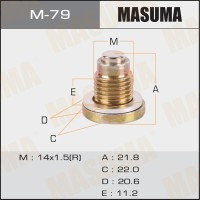 Болт слива масла M18 x 1.5 с магнитом Masuma M-79