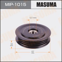 Ролик приводного ремня Toyota Prius 00-09 (1NZFXE) натяжной Masuma MIP-1015